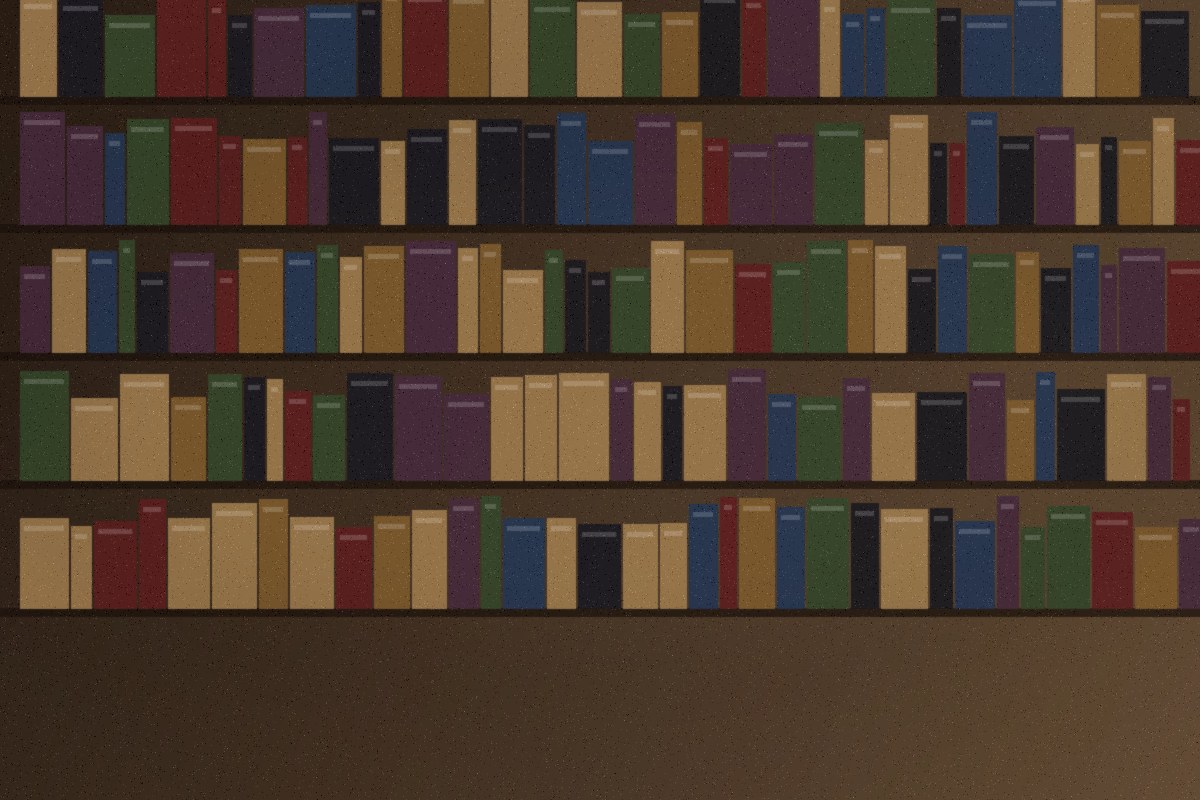 Bookshelves inside Aula Codex